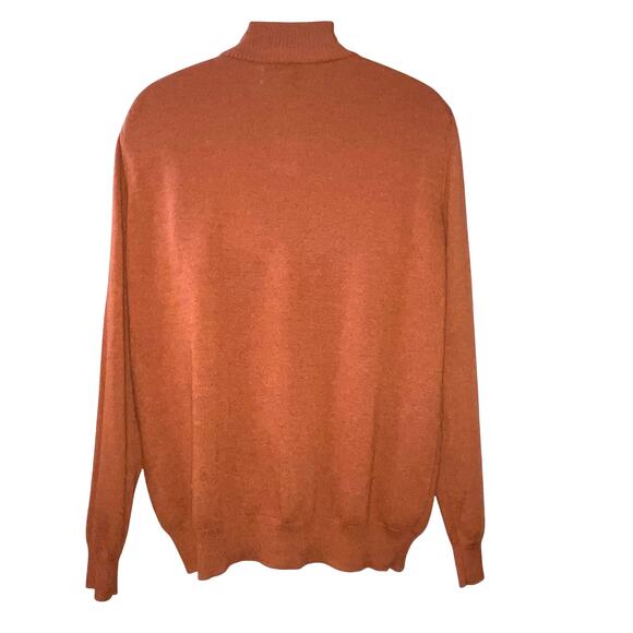 Thomas Dean Extra Fine Merino Wool 1/4 Zip Sweater - Picture 3 of 6